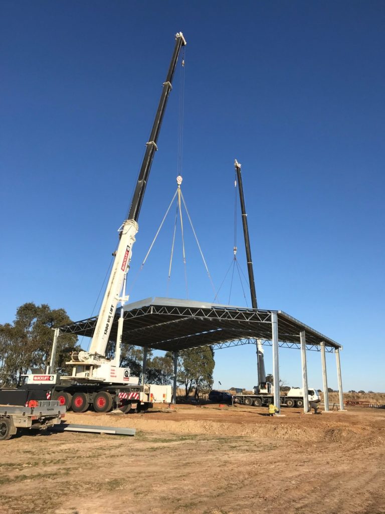 Project Update - A 24 Metre Span Hay Shed - Action Steel