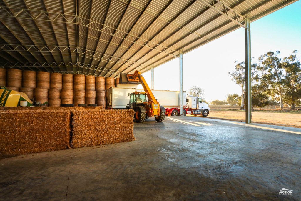 24 metre span hay shed