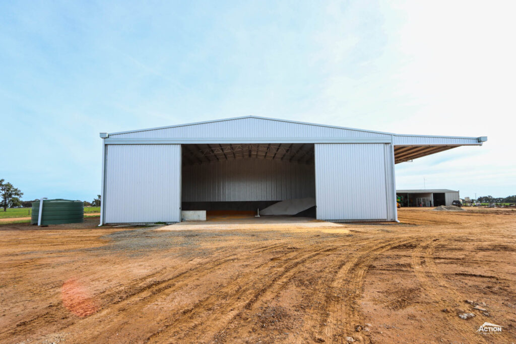 Multipurpose fertiliser shed at Mayrung NSW