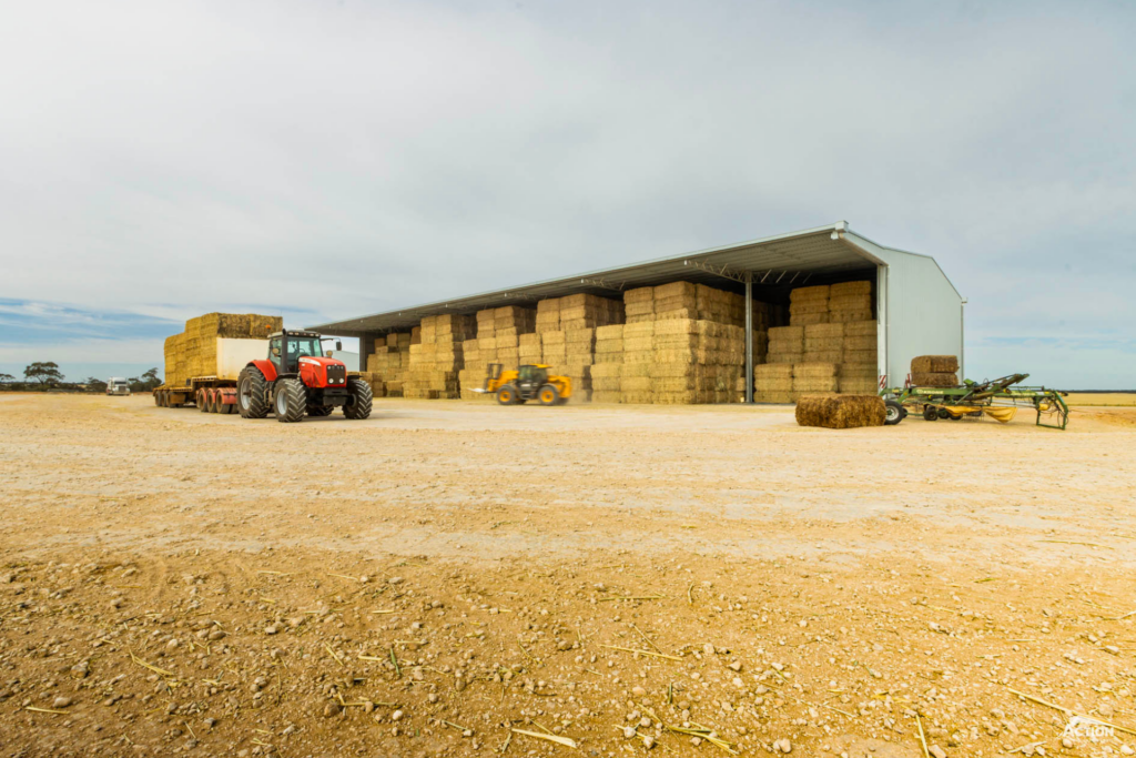 storing 4000 hay bales